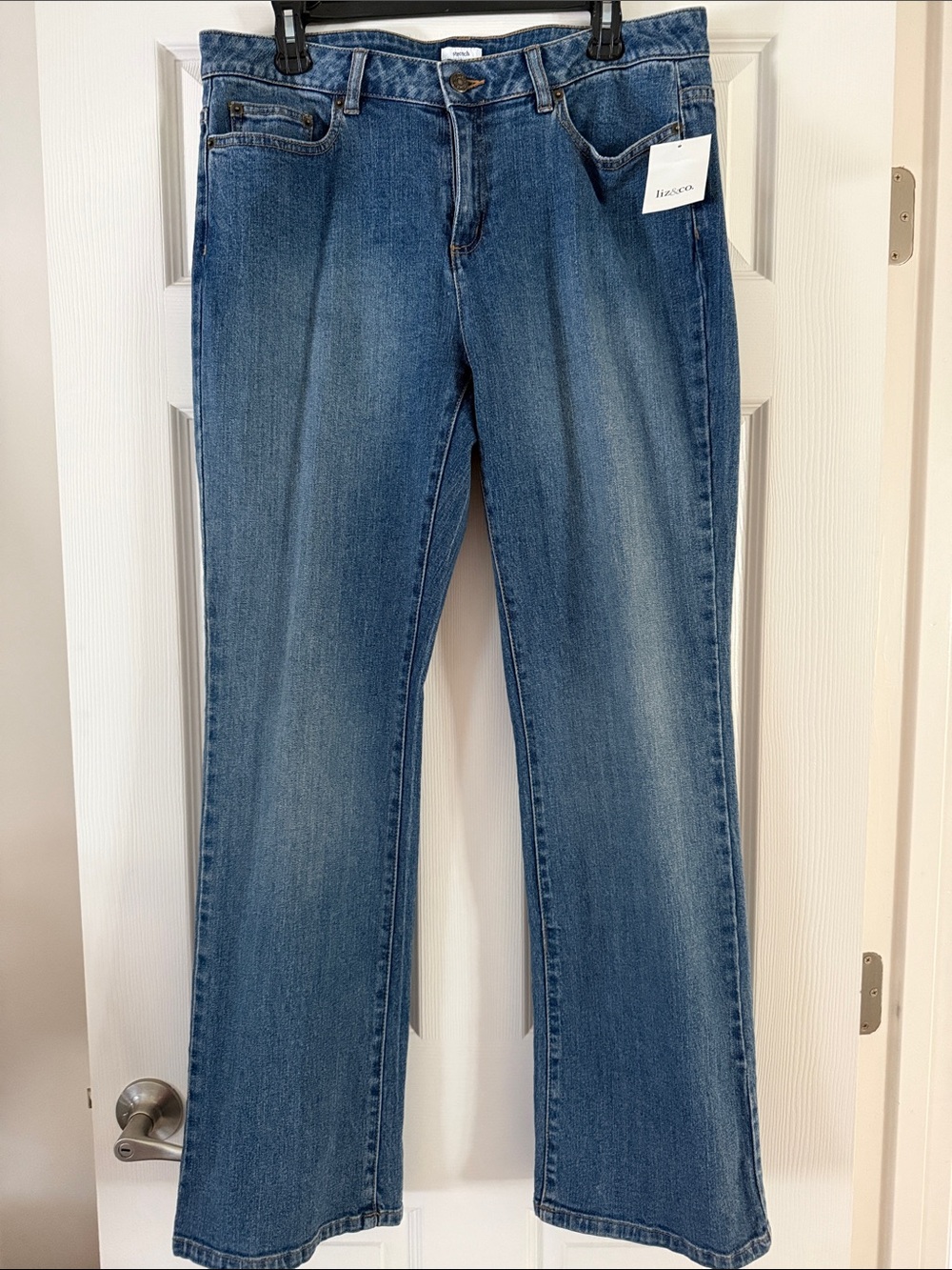 liz & co. Medium Blue Flare Jeans